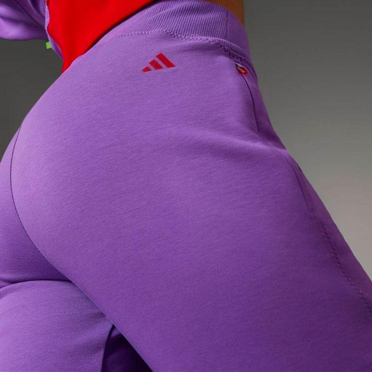 Adidas X Rui Zhou Kolaborace FW23 Jednobarevné Dutý Design Sportovní Dlouhé Kalhoty Dámské spodky Jasně-Fialová IU0167