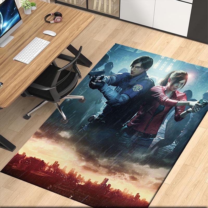Resident Evil Printed Carpet, for Office Chair Living Room Bedroom Kitchen Room Decor Gifts.