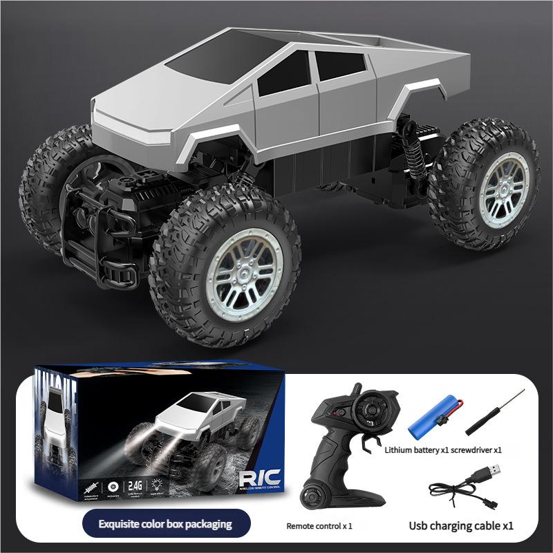 1:16 Amphibious 4WD RC Stunt Truck - Waterproof Off-Road Car with 360° Spins & LED, Toy for Kids , Boys & Adults