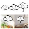Cartoon Cloud Wall Clock, for Kids Room And Dining Area