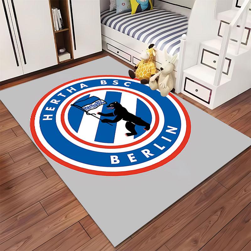 Hertha BSC Berlin Logo Carpet Suitable As a Non-slip Mat for the Living Room or Bedroom Sofa