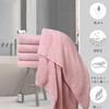 Oseamaid Large Bath Set of Microfiber Deodorizing Towels, 5, Towels, Absorbent, Quick-Drying, Antibacterial, (Pink)