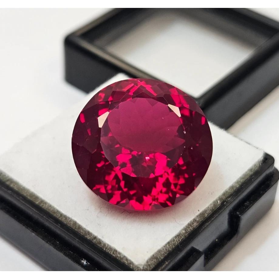 22-23 Ct Red Color Ruby Mozambique Round Cut Fabulous Certified Loose Gemstone