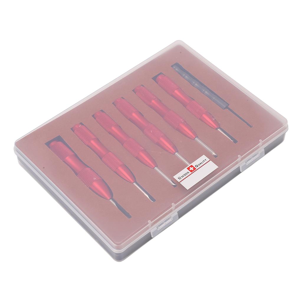 7 Pcs Watch Back Cover Opener Tool Multi Specification Aluminum Alloy Pry Back Case Remover Watch Repair Tool