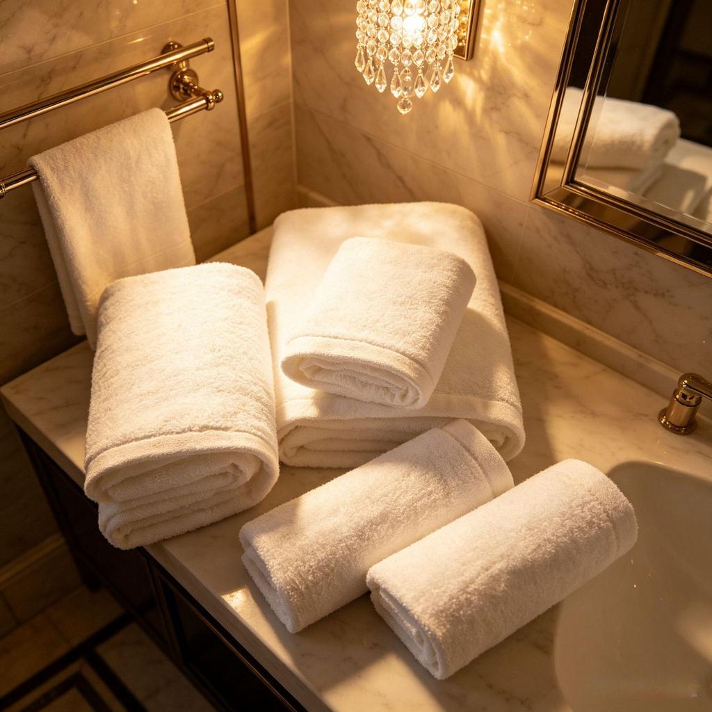 Personalisierbare weiße Baumwoll-Badetücher in Hotelqualität - Ideal für Schönheitsstudios und Hotels