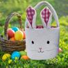 Hand-Held Easter Basket Soft Children's Easter Basket Cute Rabbit Candy Bag  Desktop