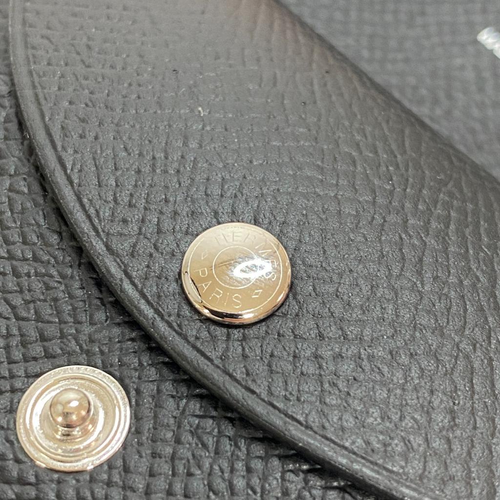 Gebrauchtes HERMES Münzetui schwarz Damen