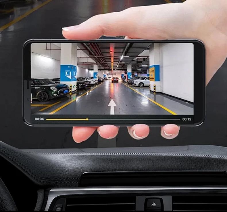 2-Zoll HD Dashcam mit Dreifach-Objektiv, WLAN und Mobiler Konnektivität – A22 Auto-Monitor