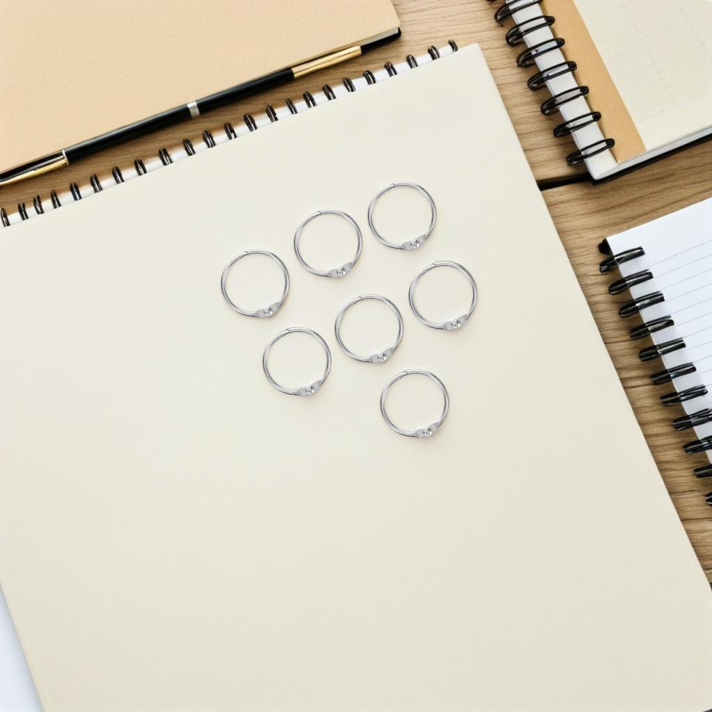100Pcs Iron Book Binder Rings Openable Loose Leaf Rings for Office School Document Binding Photo Album Flashcards