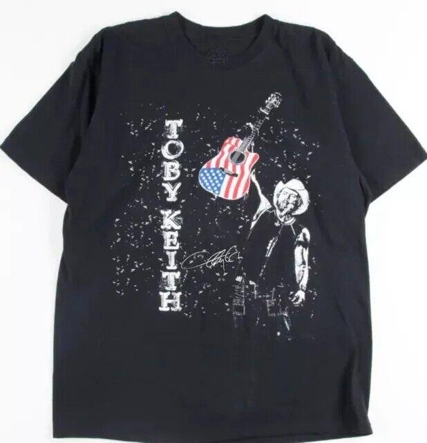 Toby Keith Music Concert Tour Cotton Black Full Size Unisex Shirt Unisex T-Shirt L