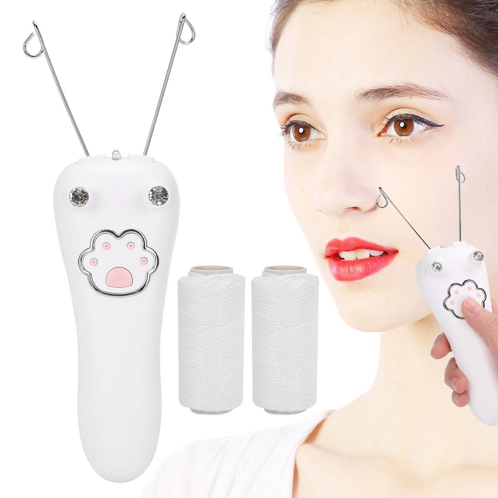 USB Charging Electric Cotton Thread Epilator Facial Body Hair Removal Machine Device