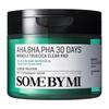 AHA BHA PHA 30 Days Miracle Truecica Clear Pad Exfoliating & Calming Toner Pads 125ml (70 Pads)