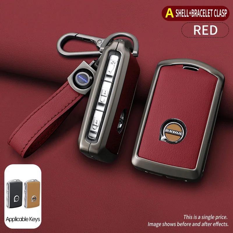 Zine Alloy Car Key Case Shell Cover For Volvo XC60 XC40 XC90 S90 V60 S60 V90 T5 T6 T8 Polestar 1 Polestar 2 Protection Accessory