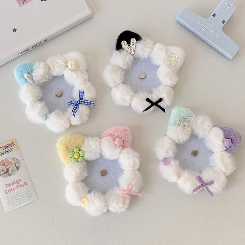Cute Cartoon Plush Cats Ear Badge Organizers 58Mm Badge Decoration Tray Anime Idol Peripheral Collectors Decoration Accessories