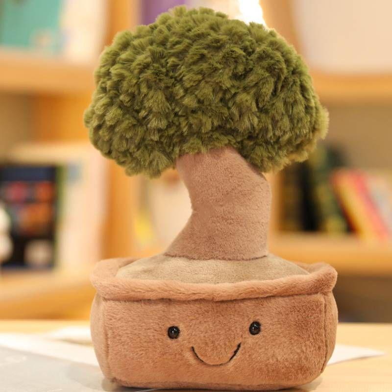 Adorable 28cm Bonsai Tree Plush Toy For Home Decoration