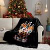 Blackpool Football Club Crest Throws Blanket Flannel Blankets Plush for Couch Bed Gifts for Men Women Travel picnic blanket Christmas fan gifts