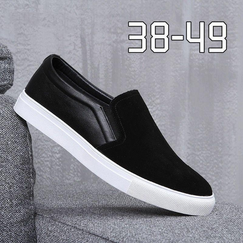 

Extra large size leather men s shoes summer matte leather shoes men s new casual versatile anti-velvet leather retro single shoes board shoes 44