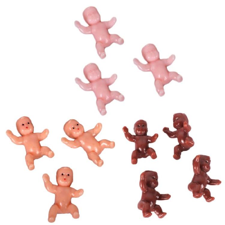 10PCS Mini Model Baby Figure Pretend for Play Ornament Hobby Collection Figurine