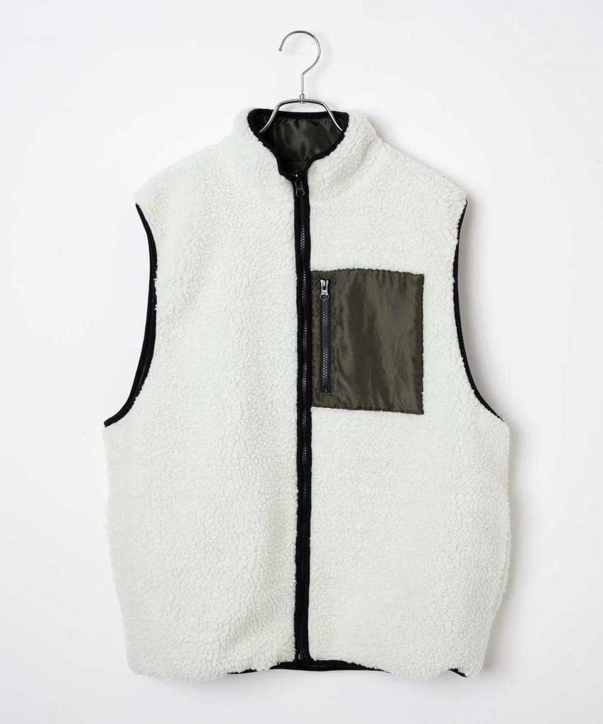 WEGO Reversible Boa Size White Vest, M,
