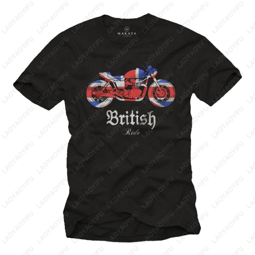 British Patriotism Gift Mens Union Jack TShirt Black Vintage UK Flag Print Cotton Tee Classic Fit Patriotic Streetwear Tops