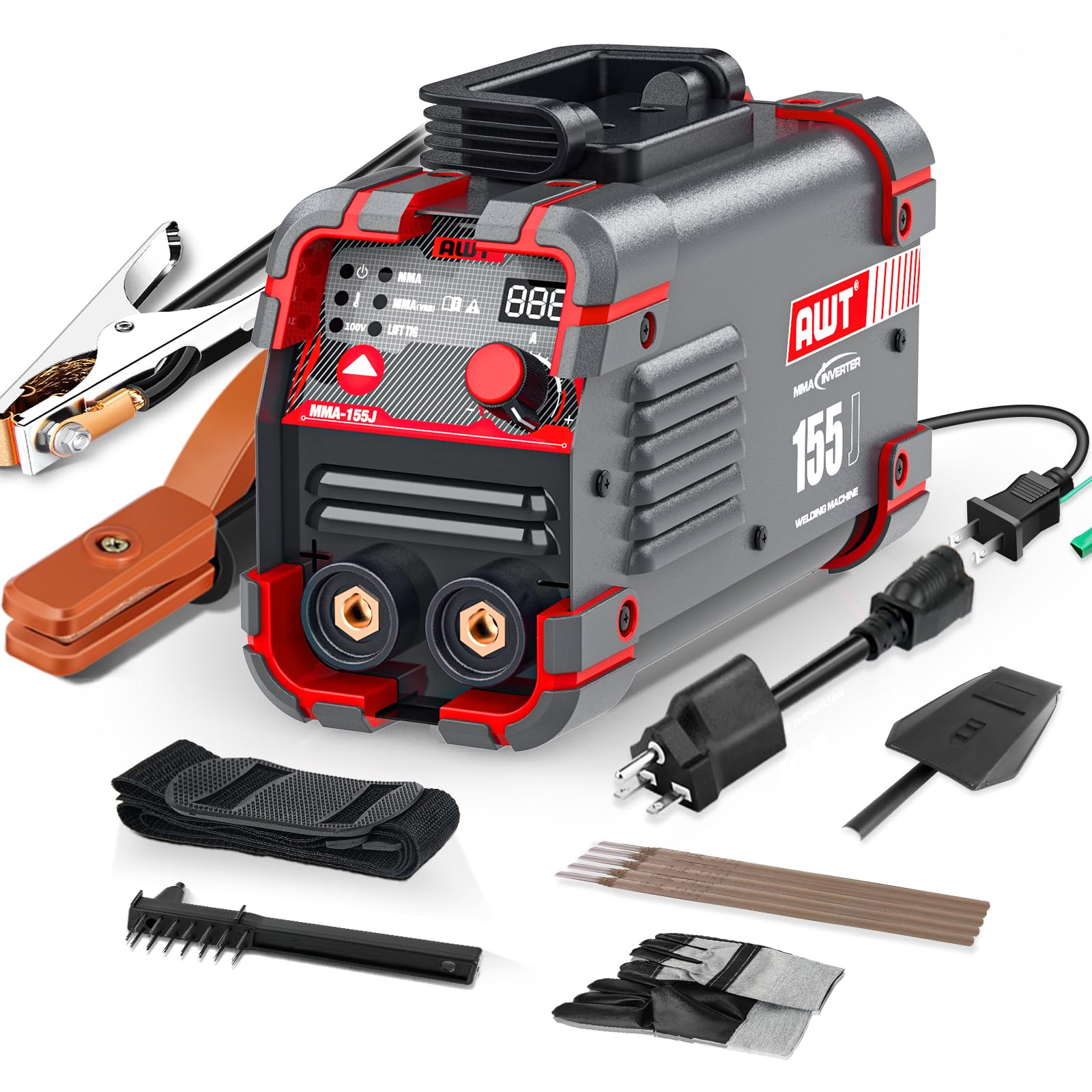 

AWT Arc Welding Machine 150A Сварочный аппарат Покрытая дуговая сварка TIG Руководство по эксплуатации Домашняя ручная сварка Инверторная сварка 100 В/200 В Сварка/подъем