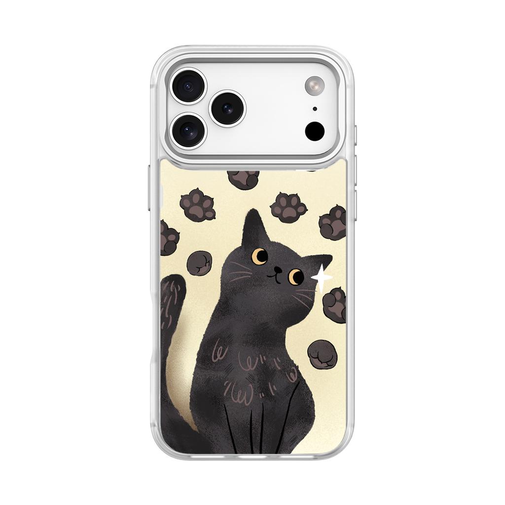 Applicable to Apple 17pro mobile phone case, advanced sense 16 replaceable back plate 15promax magnetic mobile phone case, claw cat