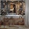 Tapisserie murale à suspendre pour sapin de Noël avec renne du matin d'hiver, décoration murale pour sapin de Noël, magnifique sapin de Noël, cadeaux pour cheminée