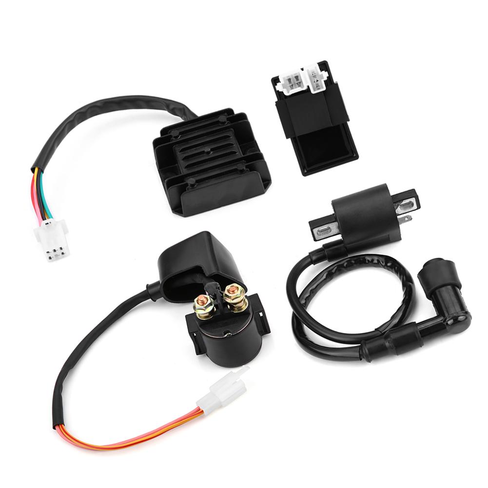 Coil CDI Unit  Rectifier Regulator  Solenoid for 150cc 250cc PIT Quad Dirt Bike ATV Buggy