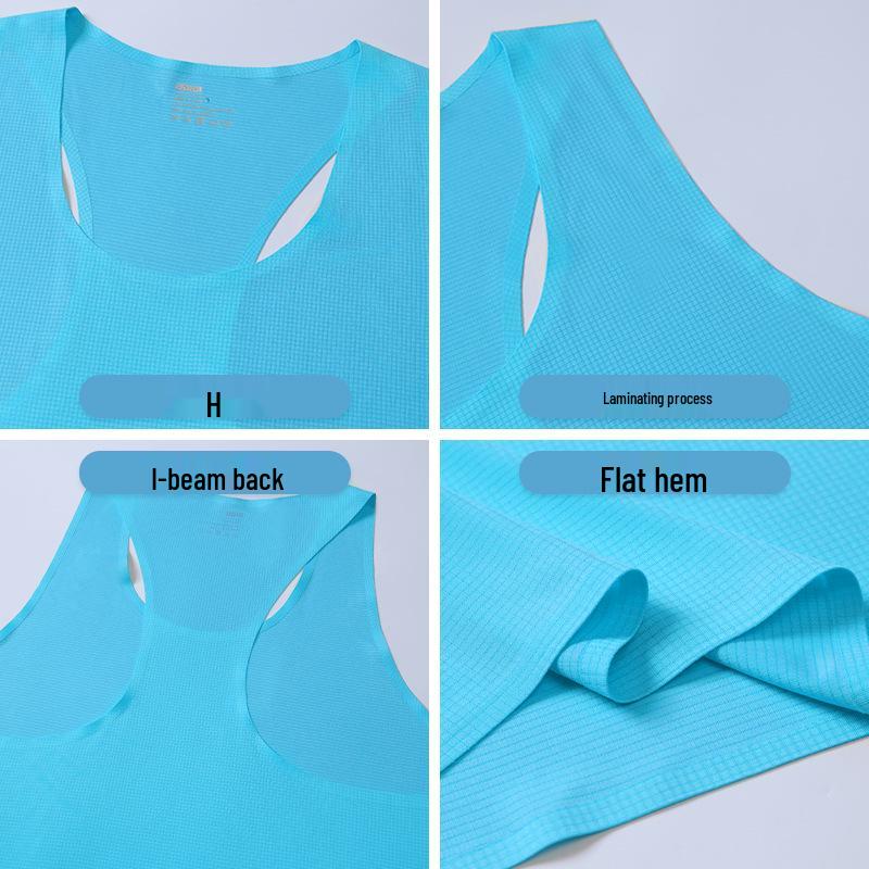 Men's Lightweight Quick-Dry Sports Vest - Breathable Unisex Sleeveless Running & Training Top