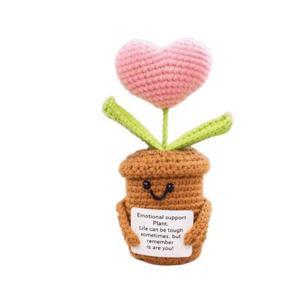

Finished Product Artificial Tulip Ornament Hand Weaving Plants Ornament Room Decorations Style 2