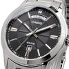 CASIO Analog Quartz Mens Wristwatch MTP-1381D-8AV Metal Band Silver Dark Gray Overseas Model