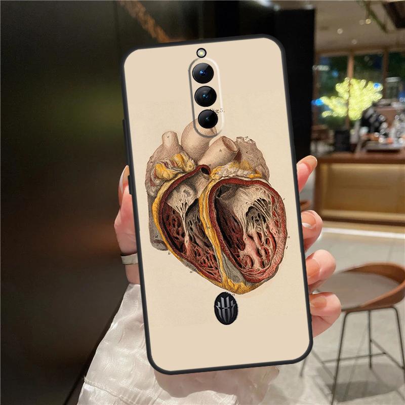 Human Anatomy Case For ZTE Nubia Red Magic 11 10 9 8 8S 9S 10S Pro Plus 6 7 6S 7S For RedMagic 10 Air Cover