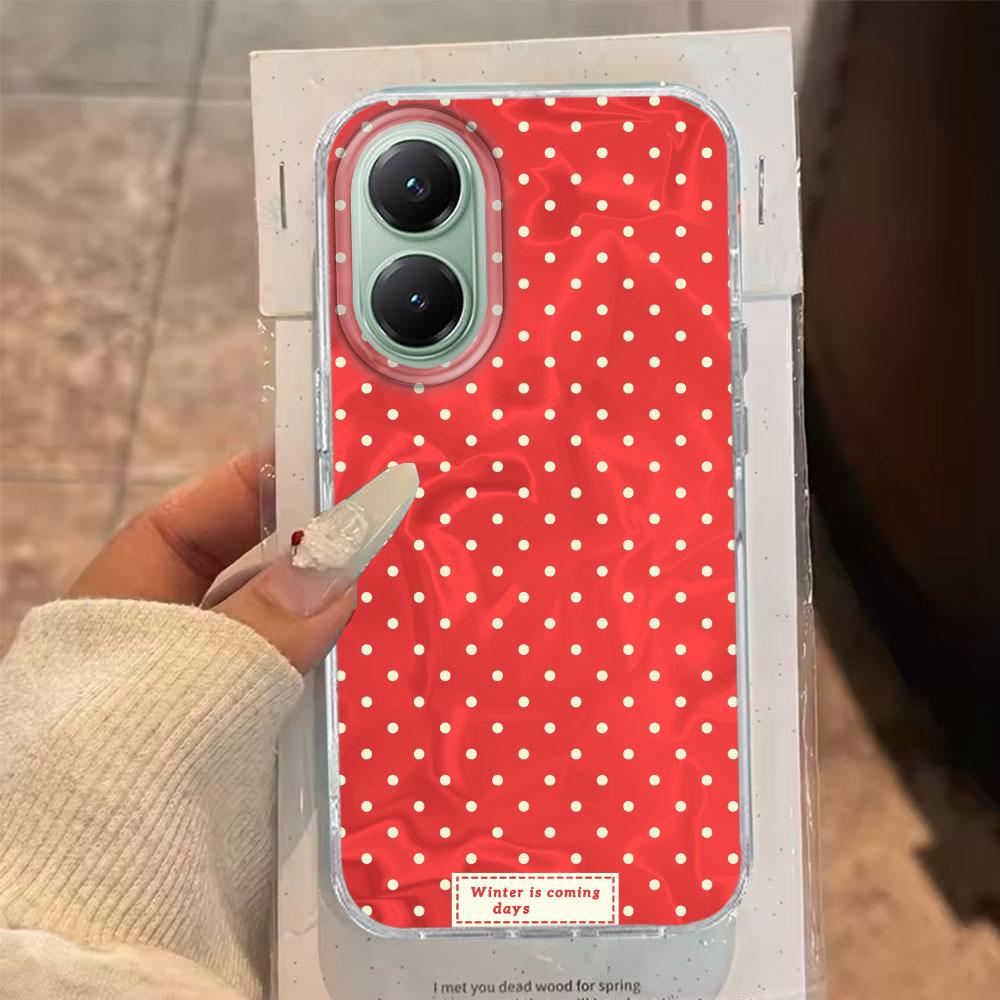 Circular Dots Love Heart Women Girls Water Texture Phone Case for Xiaomi Poco X5 M6 Pro X6 X3 Pro NFC C75 C71 C65 C61 M5S Cover