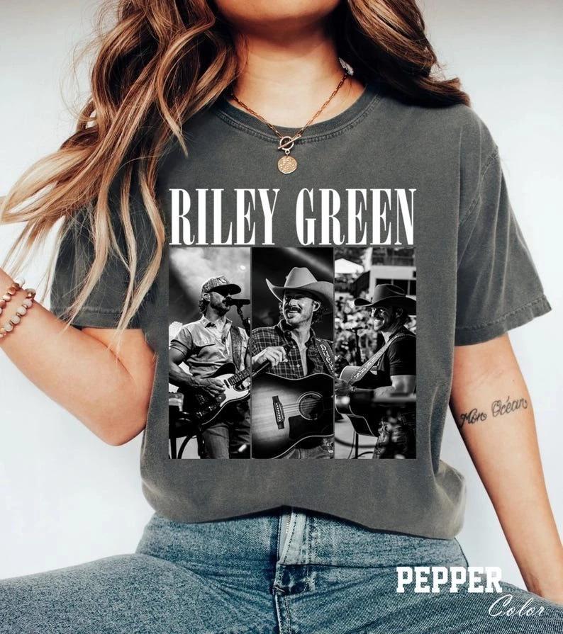 Riley Green Cowboy As It Gets Tour 2026 Comfort Colors T-Shirt, Riley Green Shir XL