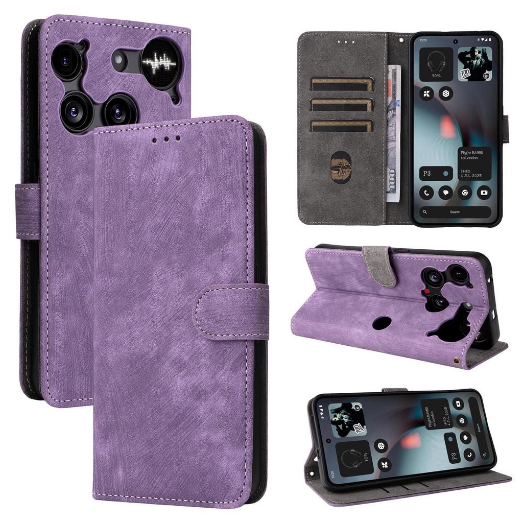 Flip Cover für Nothing Phone 3 PU-Leder Ganzkörperschutz [RFID-Blockierung] Handyhüllen Brieftaschen-Cover