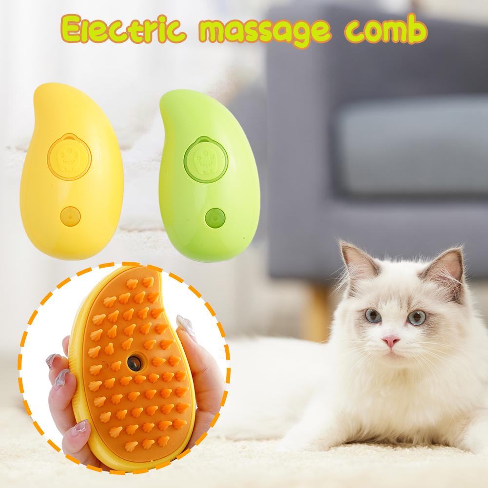 Cat and Dog Steam Brush Accessories for Cats Steam Brush Massage Electric Sprayer Pet Grooming Things for Dogs Removes Hair