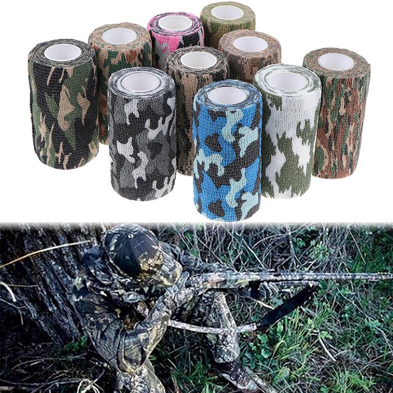 Nastro Mimetico Autoadesivo 5 Cm X 4,5 M – Mimetica Esercito Per Fucile, Caccia, Ottiche