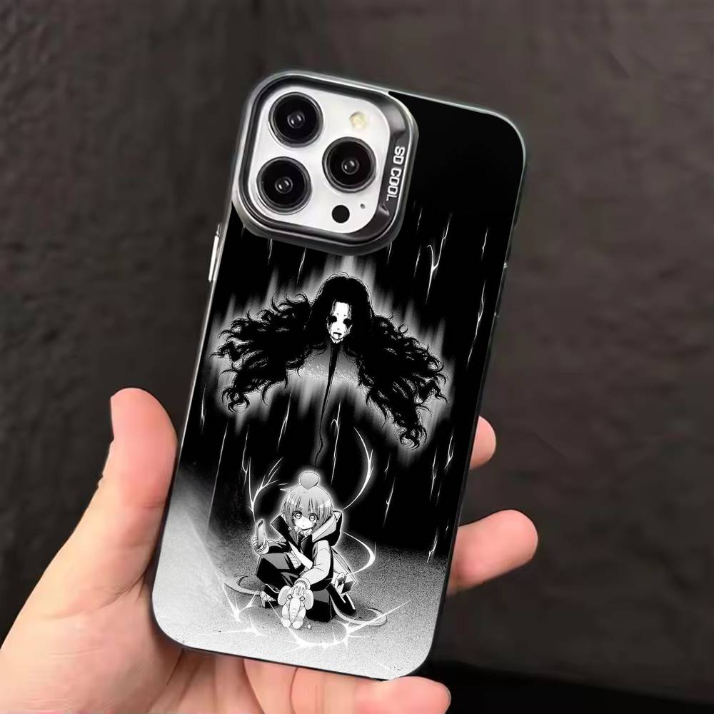 DARK GATHERING Anime  Phone Case For iPhone 17 16 15 14 13 12 11 Pro Max Plus Silver candy Matte Cover