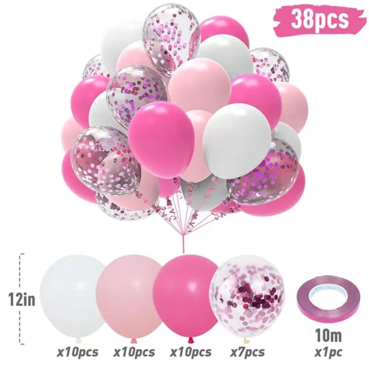 

38/50 шт. латексные шары с конфетти для украшения дня рождения, свадьбы, детского душа, прозрачные воздушные шары на День святого Валентина 12INCH