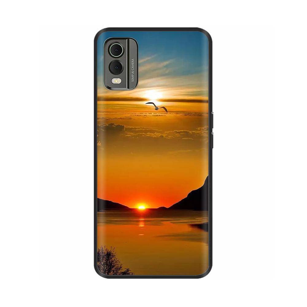 

Чохол для телефону Nokia C32 Case 2023 ТПУ Розфарбований М який силікон Чорний бампер Coque для Nokia C32 C 32 4G NokiaC32 Чохли Ударостійкий Nokia C32