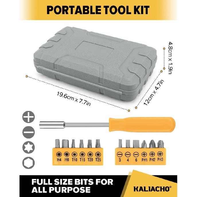 24pcs Home DIY Tool Kit for Household, Office & Garage - General Repair Small Hand Tool Set with Storage Case