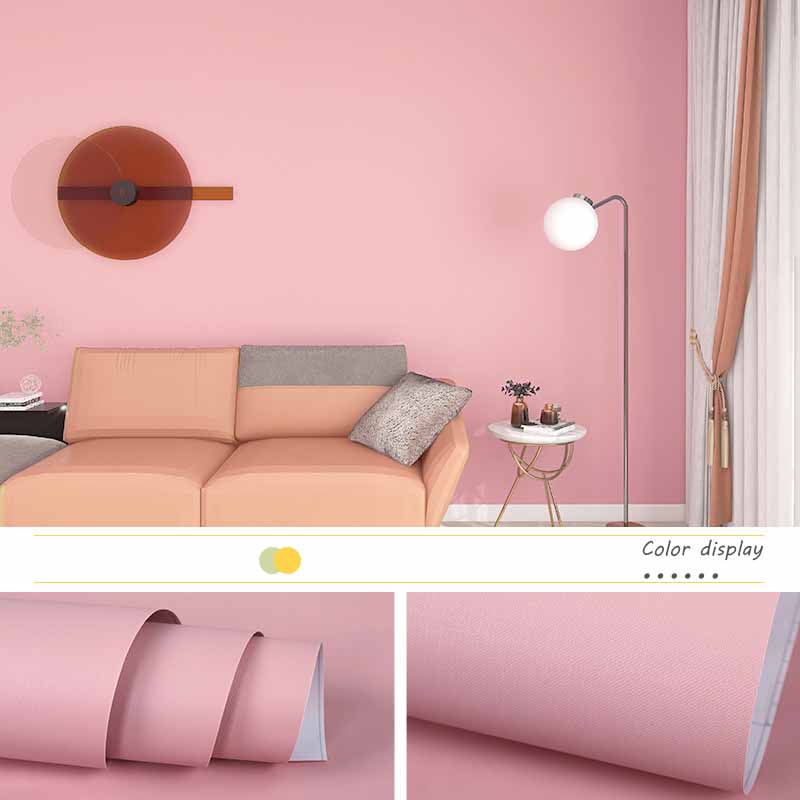 

Однотонные утолщенные водостойкие самоклеящиеся обои для спальни, декоративные стены 40cm*5m