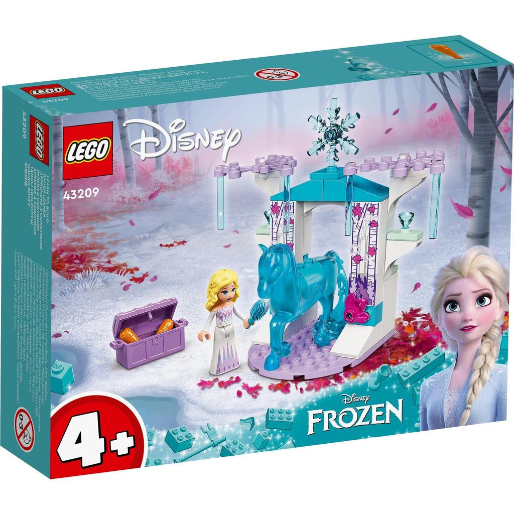 LEGO Disney Princess Elsa and Nokk's Ice Stable 43209, Toy, Building Blocks, Gift, Doll, Princess, Animal, Girls, Ages 4 and Up