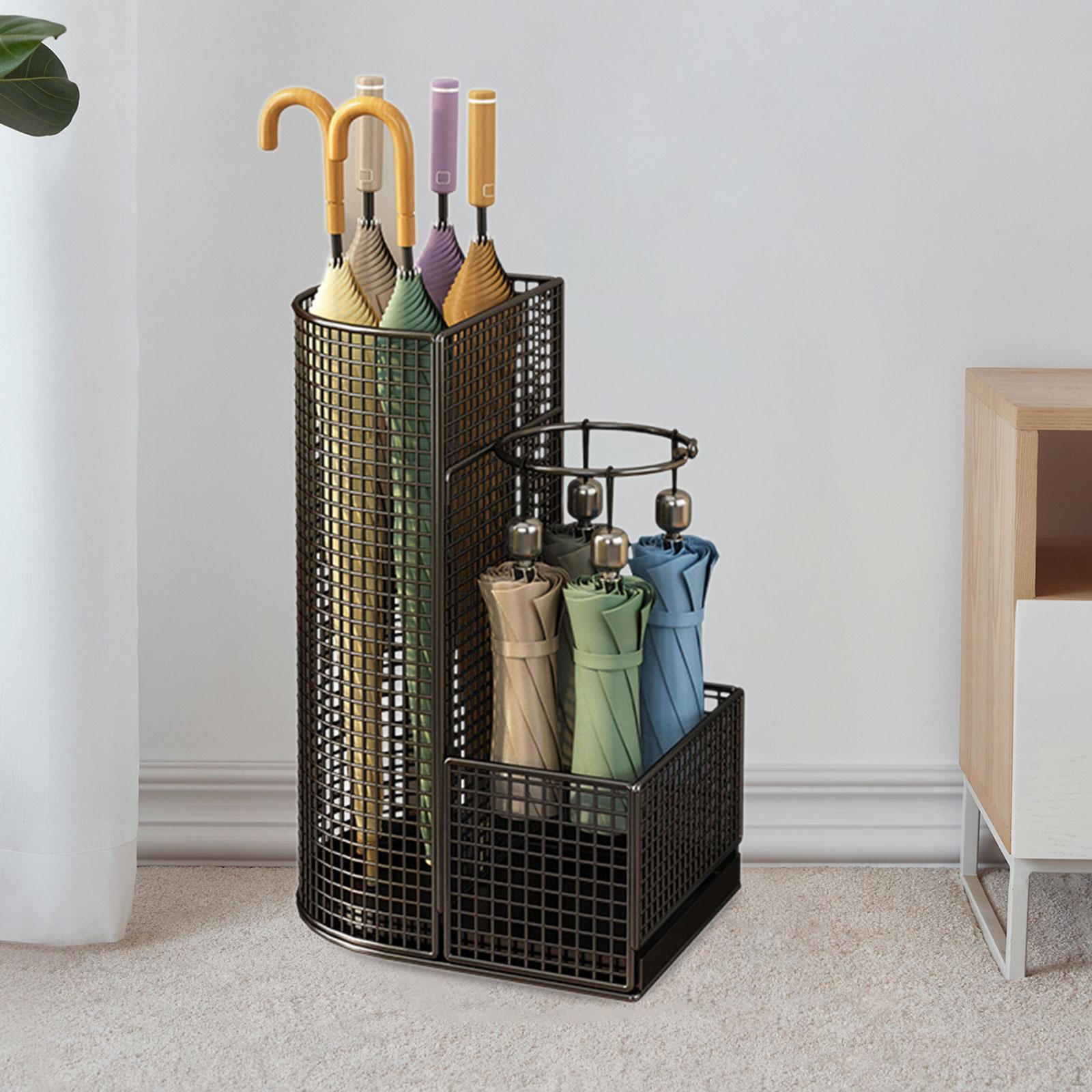 

Подставка для зонтов с поддоном для стекающей воды для организации входной зоны чёрный