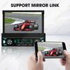 1Din 7'' MP5 Radio Player FM AM RDS Automatic Retractable Screen Wireless Carplay Android Auto Multimedia USB Type-C Car Stereo