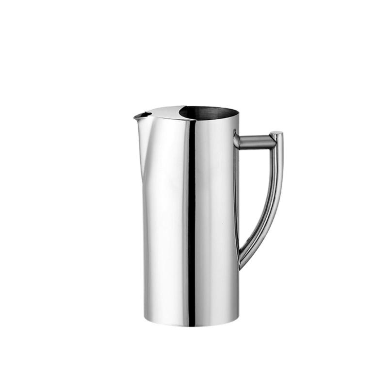 Drink Dispensers Cold Kettles Beverage Container Stainless Steel Pitcher Large Water Kettles with Handle for Gatherings