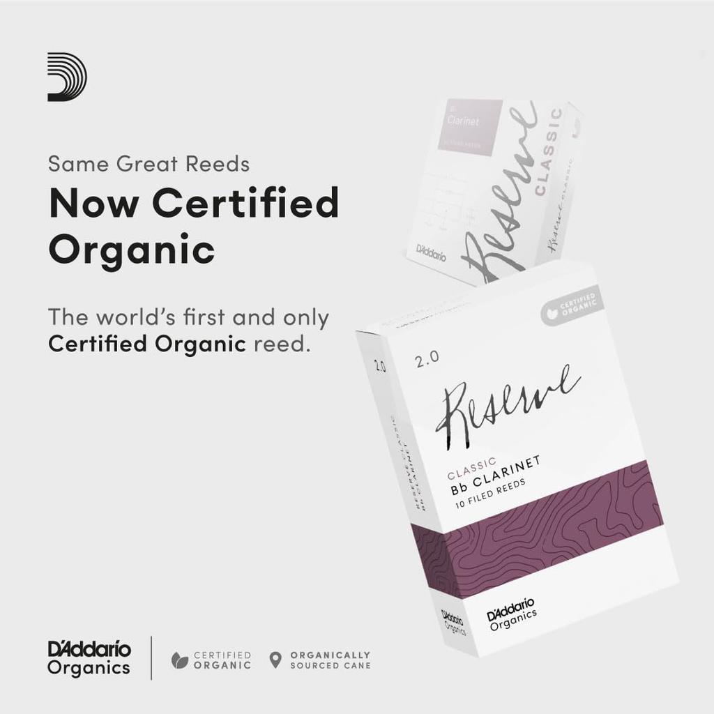 WoodWinds plátek pro Bb klarinet RESERVE CLASSIC DCT1035 10 kusů D'Addario D'Addario [Tvrdost 3,5] []