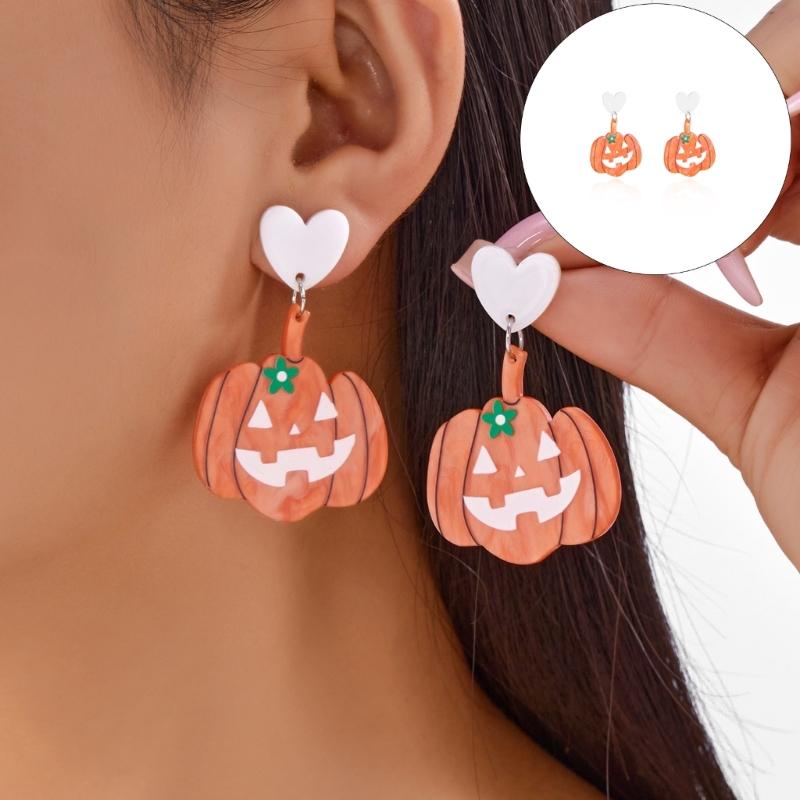 Stylish Acrylic Dangle Earrings For Costume Event Halloween Theme Accessories for Women Holiday Jewelry
