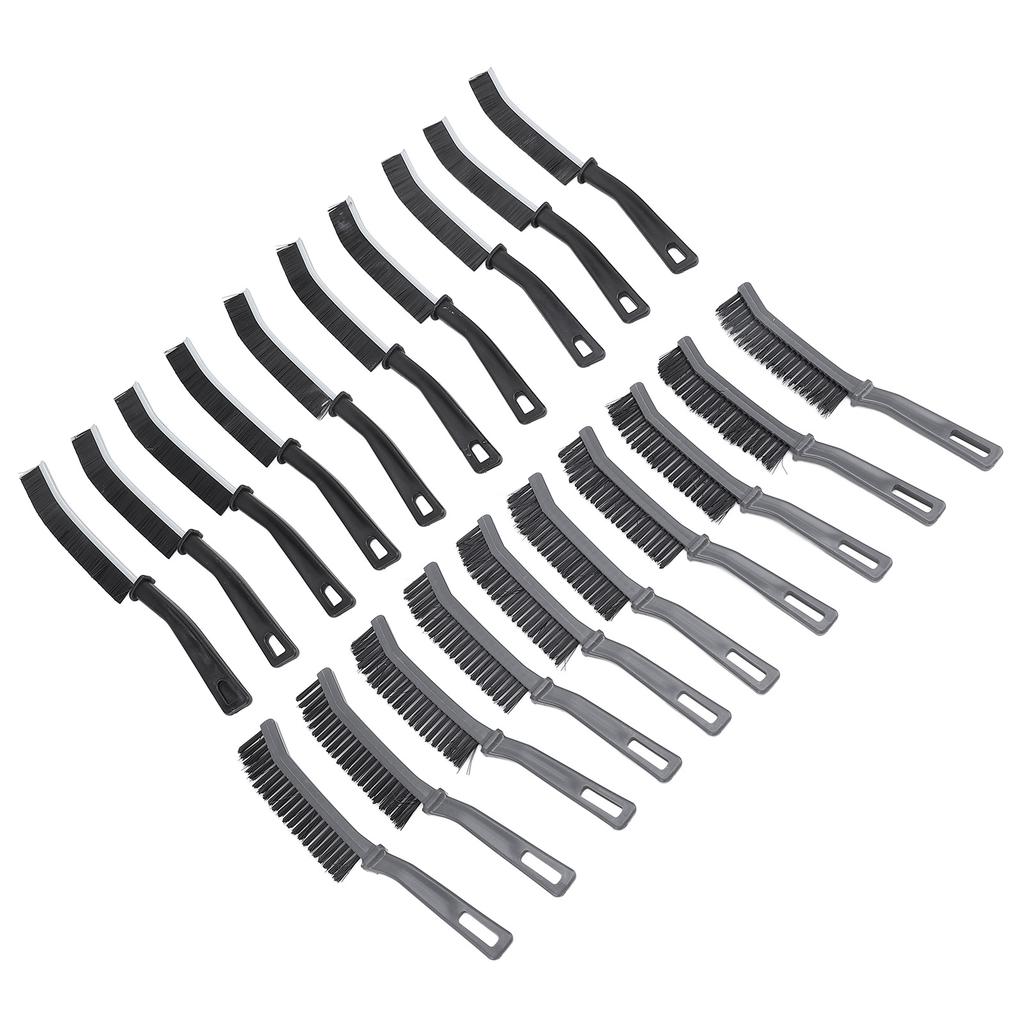 20pcs Multifunctional Crevice Brush Convenient Hangable Ergonomic Hard Bristle Crevice Brush for