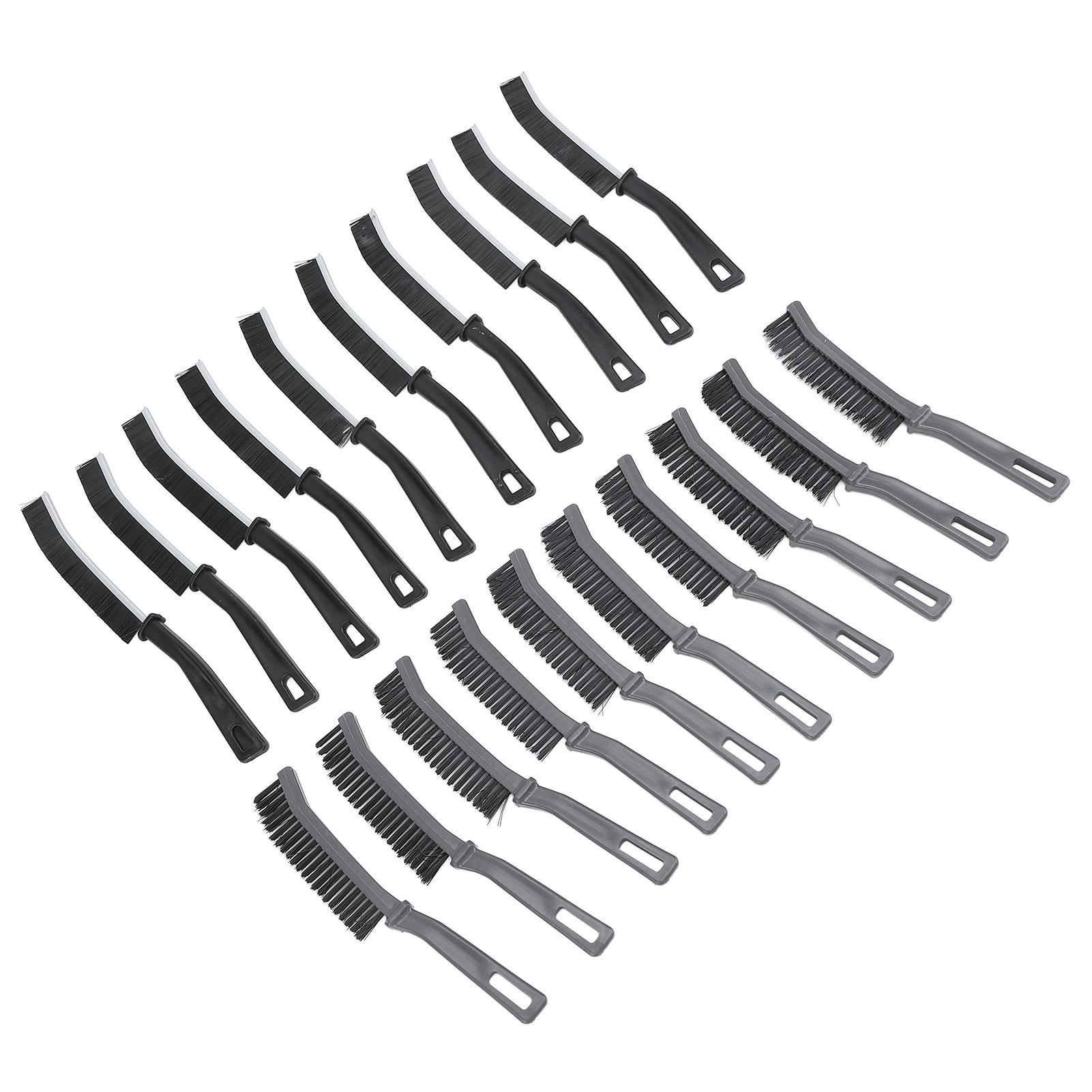 

20pcs Multifunctional Crevice Brush Convenient Hangable Ergonomic Hard Bristle Crevice Brush for